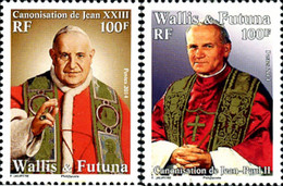 319181 MNH WALLIS Y FUTUNA 2014 CANONIZACION DE JUAN PABLO II - Gebraucht