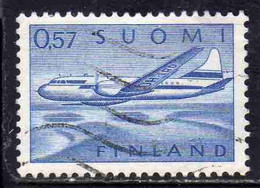 SUOMI FINLAND FINLANDIA FINLANDE 1970 AIR POST MAIL AIRMAIL CONVAIR OVER LAKES 0.57m 57p USED USATO OBLITERE' - Usati