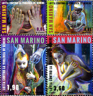 320804 MNH SAN MARINO 2014 ANTI VIOLENCIA - Usados