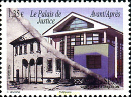 323291 MNH SAN PEDRO Y MIQUELON 2014 PALACIO DE JUSTICIA - Oblitérés