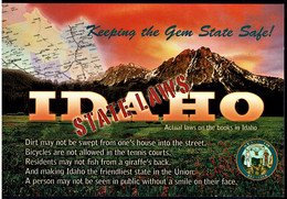 Mt. McGown In The Sawtooth Mountain Range, Idaho, USA - With Message - Otros & Sin Clasificación