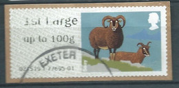 GROSBRITANNIEN GRANDE BRETAGNE GB 2012  POST&GO SHEEPS:SOAY 1st CLASS Up To 100g USED ON PAPER SG FS 27 MI ATM  YV TD 31 - Post & Go (distribuidores)