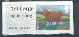 GROSBRITANNIEN GRANDE BRETAGNE GB 2012  POST&GO ROWS: HIGHLAND 1ST LARGE Up To 100g USED ON PSG FS45 MI ATM 42 YT TD 42 - Post & Go (distribuidores)