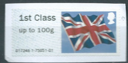 GROSBRITANNIEN GRANDE BRETAGNE GB 2013 POST&GO UNION JACK FLAG 1ST CLASS Up To 100g USED PAPER SG FS71 MI ATM54 YT TD64 - Post & Go (distribuidores)