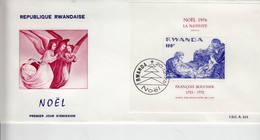 Rwanda Ocb Nr:  FDC BL69 (zie  Scan Als Voorbeeld ) - 1970-1979