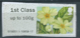 GROSBRITANNIEN GRANDE BRETAGNE GB 2014 POST&GO SPRING BLOOMS:PRIMROSE 1ST CLASS Up To 100g  PAPER SG FS100 MI ATM 88 - Post & Go (distribuidores)