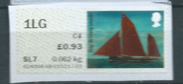 GROSBRITANNIEN GRANDE BRETAGNE GB 2015 POST&GO WORKING SAIL NELL MORGAN 1LG USED ON PAPER SG FS117 MI AT81 YT DT80 - Post & Go (distribuidores)