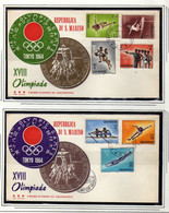 Saint-Marin (1964)  -  FDC Jeux Olympiques De Tokyo - Covers & Documents