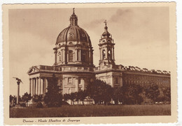 18553 " TORINO-REALE BASILICA DI SUPERGA "-VERA FOTO-CART. POST. NON SPED. - Churches