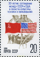 357978 MNH UNION SOVIETICA 1988 AMISTAD USA - URSS - Verzamelingen