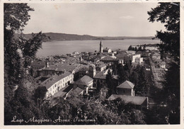 SWITZERLAND - LAGO MAGGIORE - CARTOLINA FG SPEDITA NEL 1953 - ARONA - PANORAMA - Tinizong-Rona