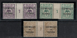 Iles Wallis Et Futuna  _3 Millésimes (1917) N°4+6+7 - Sonstige & Ohne Zuordnung