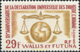 574201 MNH WALLIS Y FUTUNA 1963 15 ANIVERSARIO DE LA DECLARACION UNIVERSAL DE LOS DERECHOS DEL HOMBRE - Oblitérés