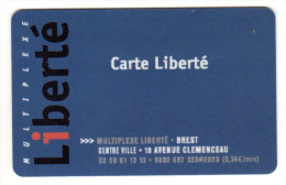 FRANCE CARTE CINEMA LIBERTE BREST - Movie Cards