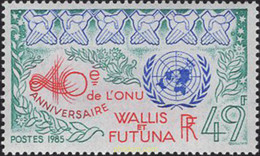 638241 MNH WALLIS Y FUTUNA 1985 40 ANIVERSARIO DE LA ONU - Oblitérés