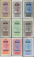 674338 HINGED SUDAN FRANCES 1921 SELLOS DE HAUT-SENEGAL SOBRECARGADOS - Andere & Zonder Classificatie