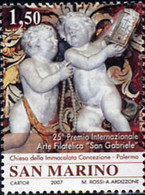 220131 MNH SAN MARINO 2007 25 ANIVERSARIO DEL PREMIO INTERNACIONAL DE ARTE FILATELICO - Gebruikt