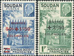 674342 HINGED SUDAN FRANCES 1944 SELLOS SOBRECARGADOS - Andere & Zonder Classificatie