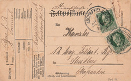 Postkarte ASCHAFFENBURG 1919 Pliure Et Petite Déchirure En Hait à Droite - Brieven En Documenten