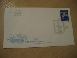 JERUSALEM 1988 Yv 1027 Save Water Eau Environment FDC Cancel Cover ISRAEL Energy Energie - Water