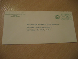 OAKVILLE 1965 International Water Supply Ltd. Eau Meter Mail Cancel Cover CANADA Environment Energy Energie - Water