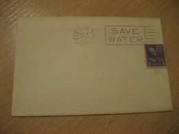NEW YORK 1951 Save Water Eau FDC Cancel Cover USA Environment Energy Energie - Water
