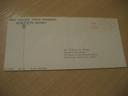 ABILENE 1967 Water For Progress Eau Meter Mail Cancel Cover USA Environment Energy Energie - Water