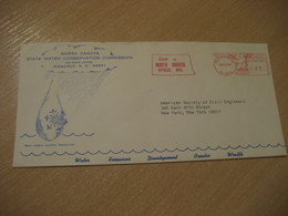 BISMARCK 1967 State Water Conservation Commission Eau Meter Mail Cancel Cover USA Environment Energy Energie - Water