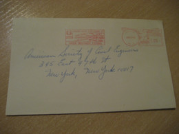 UNION 1966 Graver Water Treatment Systems Eau Meter Mail Cancel Cover USA Environment Energy Energie - Water