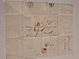 Lettre GRANDE BRETAGNE LONDON LONDRES 1831 POUR GRENOBLE Marque Manuscrite Paquebot ?? Taxe Cachet Rouge - ...-1840 Precursores