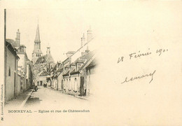 Bonneval * Rue De Châteaudun Et L'église - Bonneval