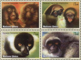 346834 MNH NACIONES UNIDAS. Ginebra 2007 PROTECCCION DE LA NATURALEZA - Chimpanzees