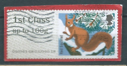 GROSBRITANNIEN GRANDE BRETAGNE GB POST&GO 2015 WINTER FUR AND FEATHERS:RED SQUIRREL 1ST CLASS Up To 100g PAPER SG FS146 - Post & Go (distribuidores)