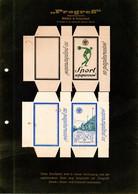 1213.POLAND,OLD CIGARETTE PAPER PACKETS PROMOTION SAMPLES,PROGRESS DRESDEN,VERY RARE,3 SCANS - Contenitori Di Tabacco (vuoti)