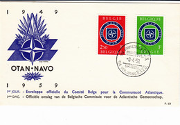 Belgie - Belgique : OCB Nr FDC 1094 - 1095  (zie  Scan) - 1951-1960