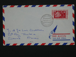 K30 NEW HEBRIDES  BELLE LETTRE RR 1961 PAR AVION  PORT   VILLA A STE FOY FRANCIA ++ AFFRANCH. PLAISANT++ - Covers & Documents