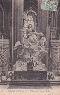 A21622 - Cathedrale De Chartres L'Assomption Par Bridan Statue Monument France Post Card Used 1905 Stamp Republique - Monumenten