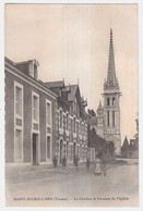 CPA VIENNE.SAINT JULIEN -L'ARS.LE CLOCHER ET L'AVENUE DE L'EGLISE - Saint Julien L'Ars