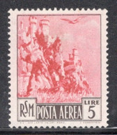 San Marino 1950 Single Stamp From The Set Of Airmail Definitives In Mounted Mint - Gebraucht