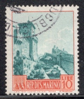 San Marino 1955 Single Stamp From The Definitive Set  In Fine Used - Gebraucht