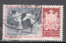 San Marino 1956 Single Stamp From The Dog Set  In Fine Used - Gebraucht