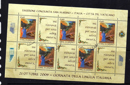 Vatican - 2009 - Journee De La Langue Italienne - Obliteres - Used Stamps