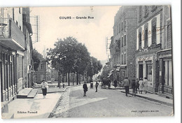 CPA 69 Cours Grande Rue - Cours-la-Ville