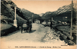 CPA LANSLEBOURG - L'Entrée Du BOURG - Riviere L'Arc (438535) - Val Cenis