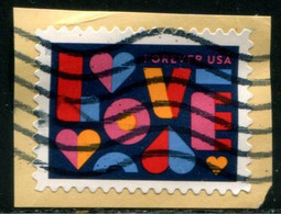 VEREINIGTE STAATEN ETATS UNIS USA 2021 LOVE USED ON PAPER SN 5543 MI 5781 YT 5390 - Used Stamps