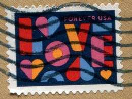 VEREINIGTE STAATEN ETATS UNIS USA 2021 LOVE USED ON PAPER SN 5543 MI 5781 YT 5390 - Used Stamps