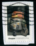 VEREINIGTE STAATEN ETATS UNIS USA 2021 STAR WARS DROIDS: CHOPPER F USED ON PAPER SC 5582 MI 5815 YT 5424 - Used Stamps