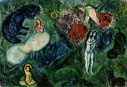 Nice Musée National Message Biblique Marc Chagall Le Paradis       CPM Ou CPSM - Musées