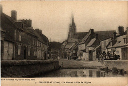 CPA MAIGNELAY La Mare Et La Rue De L'Église (377227) - Maignelay Montigny