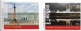 Nations Unies - ONU - 2020 - Office De GENEVE - Yvert** 1090-1091 - Patrimoine Mondial Unesco - Russie - - Unused Stamps